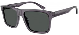 Gafas de Sol - Emporio Armani - EA4232 - 610687  TRANSPARENT DARK GREY // SMOKE