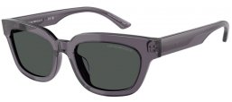 Gafas de Sol - Emporio Armani - EA4233U - 610687  TRANSPARENT GREY // DARK GREY