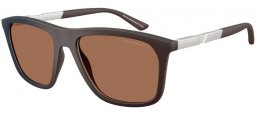 Gafas de Sol - Emporio Armani - EA4237 - 6186EF  MATTE DARK BROWN // DARK BROWN