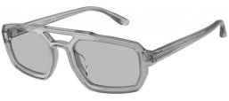 Sunglasses - Emporio Armani - EA4240U - 620287  SHINY TRANSPARENT GREY // LIGHT GREY