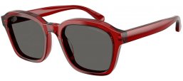 Sunglasses - Emporio Armani - EA4245U - 624887  SHINY TRANSPARENT RED // GREY