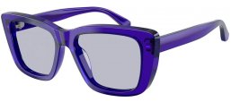 Lunettes de soleil - Emporio Armani - EA4246U - 6253/1 SHINY TRANSPARENT PURPLE // VIOLET