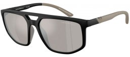Gafas de Sol - Emporio Armani - EA4248U - 50016G  MATTE BLACK // LIGHT GREY MIRROR SILVER