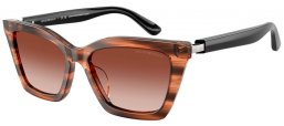 Lunettes de soleil - Emporio Armani - EA4250U - 626613  SHINY STRIPED BROWN // BROWN GRADIENT