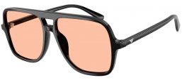 Gafas de Sol - Emporio Armani - EA4252U - 501793  SHINY BLACK // PALE ORANGE