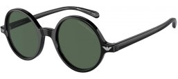 Sunglasses - Emporio Armani - EA 501M - 501771  BLACK // DARK GREEN