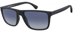 Gafas de Sol - Emporio Armani - EA4033 - 58644L BLACK RUBBER BLUE // BLUE GRADIENT