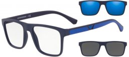 Sunglasses - Emporio Armani - EA4115 - 57591W MATTE DARK BLUE // CLEAR