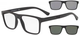 Sunglasses - Emporio Armani - EA4115 - 58011W MATTE BLACK // CLEAR