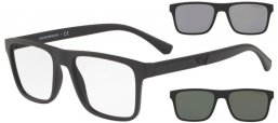 Gafas de Sol - Emporio Armani - EA4115 - 58011W MATTE BLACK // CLEAR