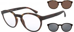 Sunglasses - Emporio Armani - EA4152 - 58021W MATTE HAVANA // CLEAR