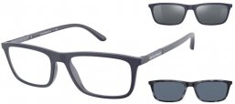 Lunettes de soleil - Emporio Armani - EA4160 - 50881W MATTE BLUE // CLEAR