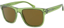 Gafas de Sol - Emporio Armani - EA4163 - 588473 TRANSPARENT GREEN // DARK BROWN