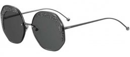 Sunglasses - Fendi - FF 0358/S - KB7 (IR) DARK RUTHENIUM // GREY