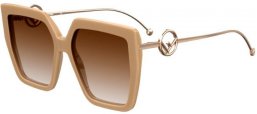 Sunglasses - Fendi - FF 0410/S - 10A (HA) BEIGE // BROWN GRADIENT