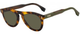 Gafas de Sol - Fendi - FF M0092/S - 9N4 (QT) HAVANA BROWN // GREEN