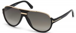 Gafas de Sol - Tom Ford - FT0334 DIMITRY - 01P SHINY BLACK GOLD // GREY GRADIENT