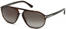 Gafas de Sol - Tom Ford - FT0447 JACOB - 52B DARK HAVANA // SMOKE GRADIENT
