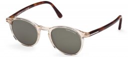 Gafas de Sol - Tom Ford - FT0539 ANDREA-02 - 45N  SHINY LIGHT BROWN // GREEN
