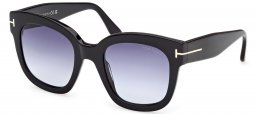 Gafas de Sol - Tom Ford - FT0613 BEATRIX-02 - 01W  SHINY BLACK // BLUE GRADIENT