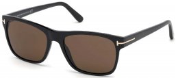 Gafas de Sol - Tom Ford - FT0698 GIULIO - 01J  POLISHED BLACK // BROWN