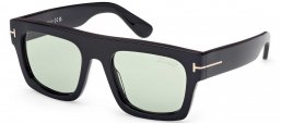 Gafas de Sol - Tom Ford - FT0711 FAUSTO - 01N  SHINY BLACK // GREEN PHOTOCHROMATIC
