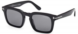 Gafas de Sol - Tom Ford - FT0751 DAX - 01D  SHINY BLACK // DARK GREY POLARIZED