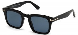 Gafas de Sol - Tom Ford - FT0751 DAX - 01V  SHINY BLACK // BLUE POLARIZED