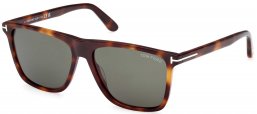 Gafas de Sol - Tom Ford - FT0832 FLETCHER - 53N  DARK HAVANA // GREEN