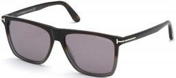 Gafas de Sol - Tom Ford - FT0832 FLETCHER - 55C DARK HAVANA GREY // GREY MIRROR