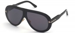 Gafas de Sol - Tom Ford - FT0836 TROY - 01A  SHINY BLACK // GREY