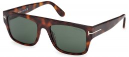 Gafas de Sol - Tom Ford - FT0907 DUNNING-02 - 53N  DARK HAVANA // GREEN