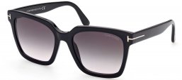 Gafas de Sol - Tom Ford - FT0952 SELBY - 01B  SHINY BLACK // GREY GRADIENT