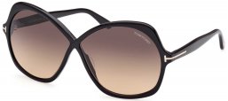 Gafas de Sol - Tom Ford - FT1013 ROSEMIN - 01B  SHINY BLACK // GREY GRADIENT