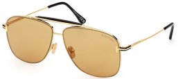 Gafas de Sol - Tom Ford - FT1017 JADEN - 30E  SHINY GOLD // LIGHT BROWN