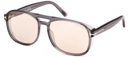 Gafas de Sol - Tom Ford - FT1022 ROSCO - 20E  TRANSPARENT GREY // BROWN PHOTOCROMIC
