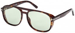 Gafas de Sol - Tom Ford - FT1022 ROSCO - 52N  DARK HAVANA // LIGHT GREEN