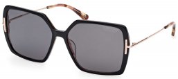 Gafas de Sol - Tom Ford - FT1039 JOANNA - 05D  SHINY BLACK HAVANA // GREY POLARIZED