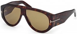Gafas de Sol - Tom Ford - FT1044 BRONSON - 52N  DARK HAVANA // GREEN