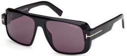 Gafas de Sol - Tom Ford - FT1101 TURNER - 01A  SHINY BLACK // GREY