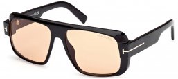 Gafas de Sol - Tom Ford - FT1101 TURNER - 01E  SHINY BLACK // BROWN PHOTOCHROMATIC