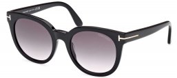 Gafas de Sol - Tom Ford - FT1109 MOIRA - 01B  SHINY BLACK // GREY GRADIENT