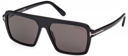 Gafas de Sol - Tom Ford - FT1176 VINCENT - 01A  SHINY BLACK // GREY