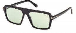 Gafas de Sol - Tom Ford - FT1176 VINCENT - 01N  SHINY BLACK // GREEN PHOTOCROMIC