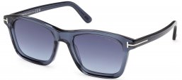 Gafas de Sol - Tom Ford - FT1179 BARRON - 90W  SHINY BLUE // BLUE GRADIENT