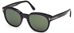 Gafas de Sol - Tom Ford - FT1180 MERT - 01N  SHINY BLACK // GREEN