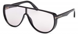 Gafas de Sol - Tom Ford - FT1182 ACHILLES - 01A  SHINY BLACK // GREY PHOTOCHROMATIC
