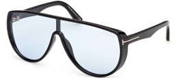 Gafas de Sol - Tom Ford - FT1182 ACHILLES - 01V SHINY BLACK // BLUE PHOTOCHROMATIC