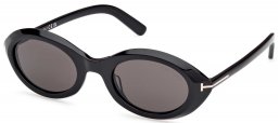 Gafas de Sol - Tom Ford - FT1186 CARMEN - 01A   SHINY BLACK // GREY