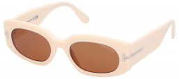 Gafas de Sol - Tom Ford - FT1187 CIELLE - 25E  SHINY IVORY // BROWN